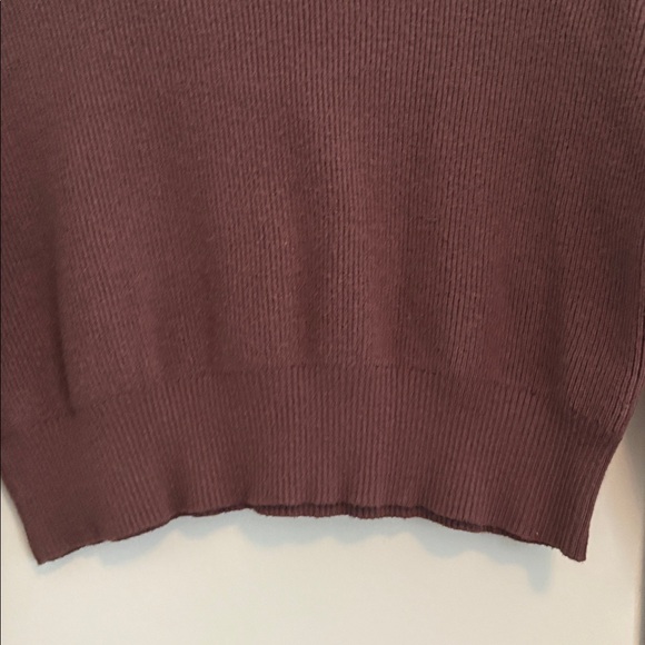 La Hearts Chocolate Ribbed Knit Top - Picture 5 of 6